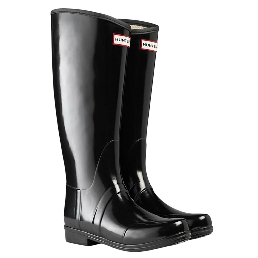 Hunter Original Women's Tall Rain Boots - Black Wellington SZ 5